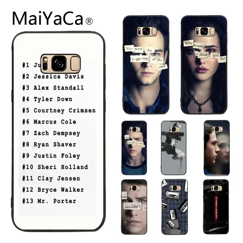 

MaiYaCa Case for Galaxy S9 13 Reasons Why Colourful Style Design Cell Phone Case For Samsung Galaxy S9 S4 S5 S6 S7 S8 S9