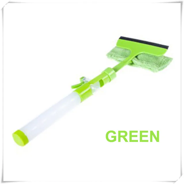 MSJO Glass Cleaner Brush 3 in 1 Spray Car Window Brush Microfiber Home