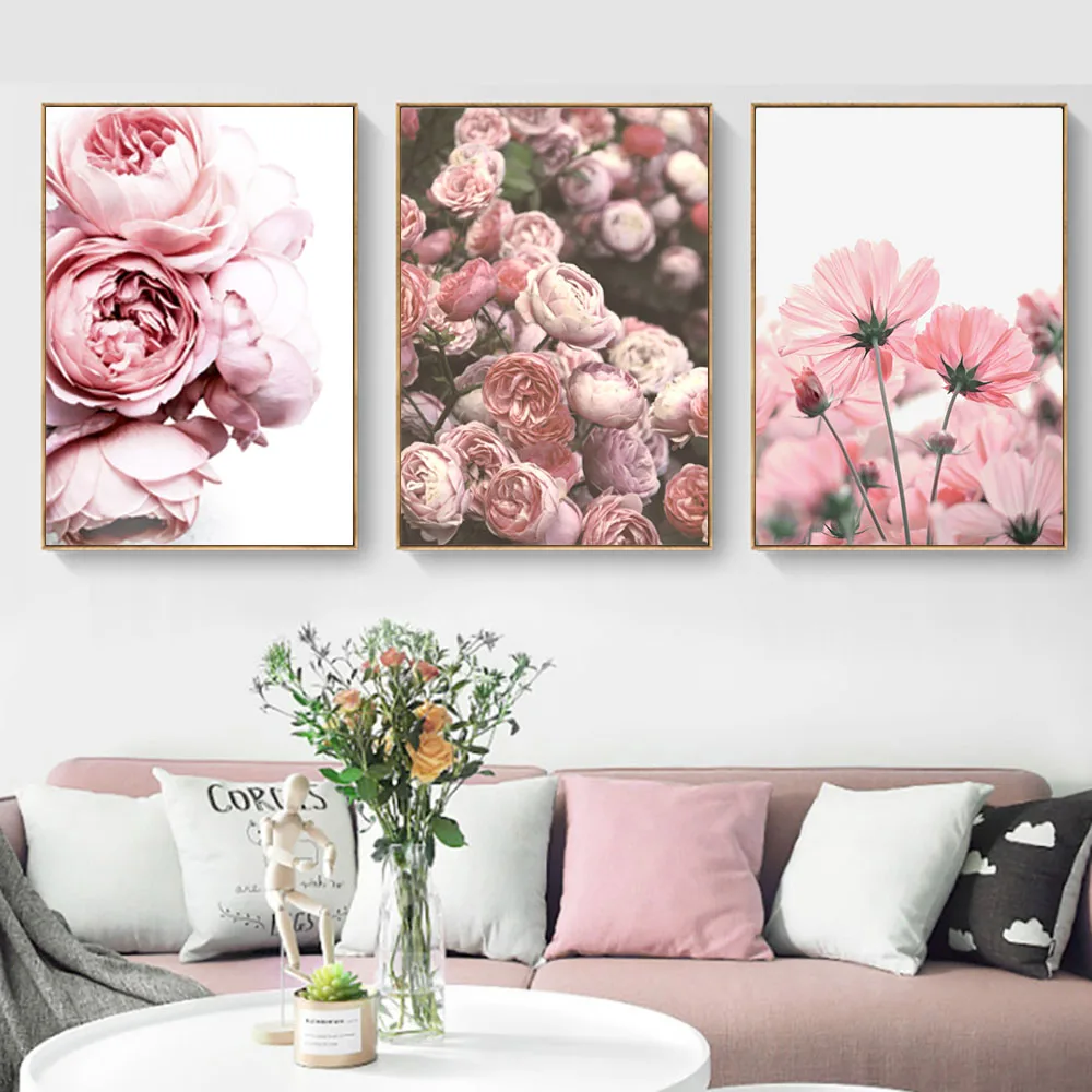 

Posters And Prints Flowers On Canvas Pop Art Painting Canvas Modern Art Poster Landscape Picture Living Room Abstract Unframed