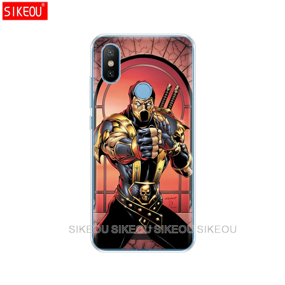 Силиконовый чехол для Xiaomi Mi A1 A2 5 5S 5X 6 Mi5 MI6 NOTE 3 MAX Mix 2 2S Scorpion Sub Zero Mortal Kombat x|Бамперы| |
