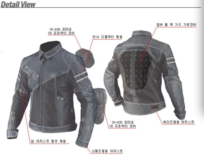 JK-006 Vintage Denim Mesh Jacket 4