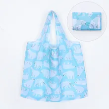 Новая горячая Распродажа большая двухслойная сумка для покупок зеленая Экологичная сумка из полиэстера для хранения на плечо