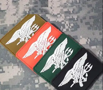 

Navy Seal Patch Rubber PVC 3D Hook And Loop Tactical Patch Combat Military Armband Army Badge With Hook