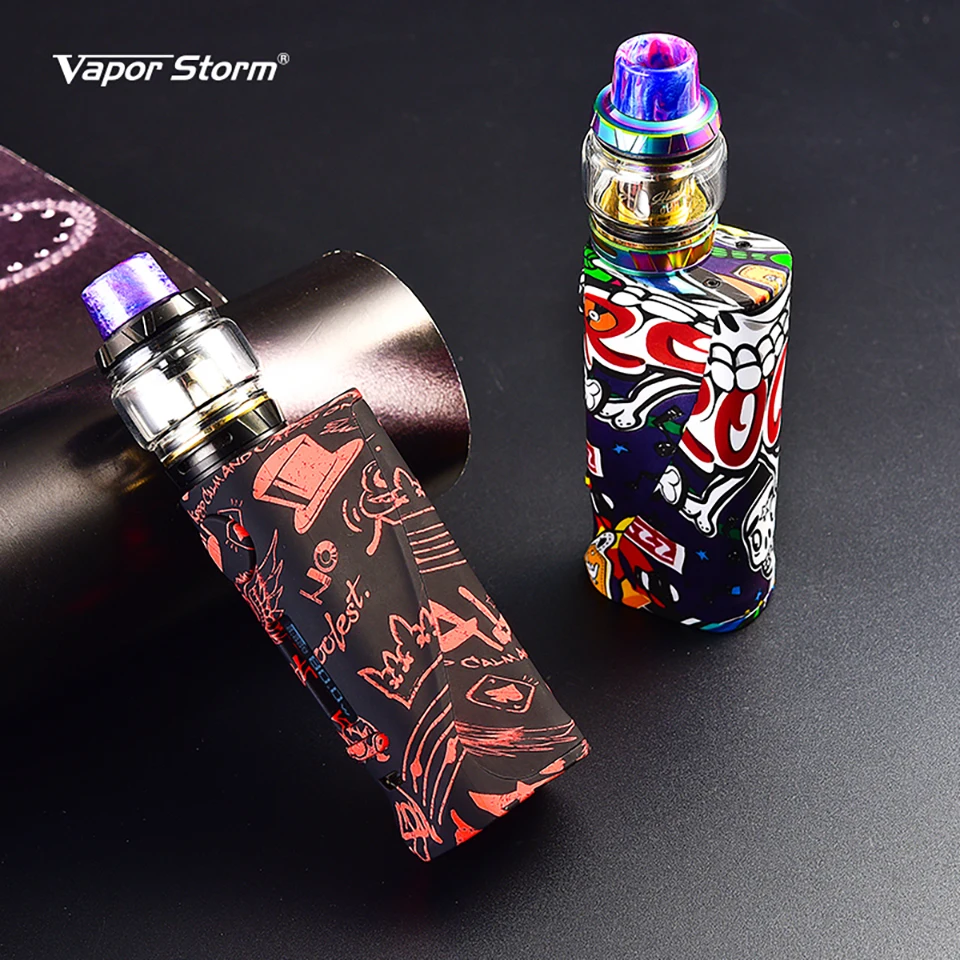 

Vapor Storm ECO Pro 80w E Cigarette Kit TC Variable Power with Hawk Tank 6ml 80w 510 Vape Box Mod kit