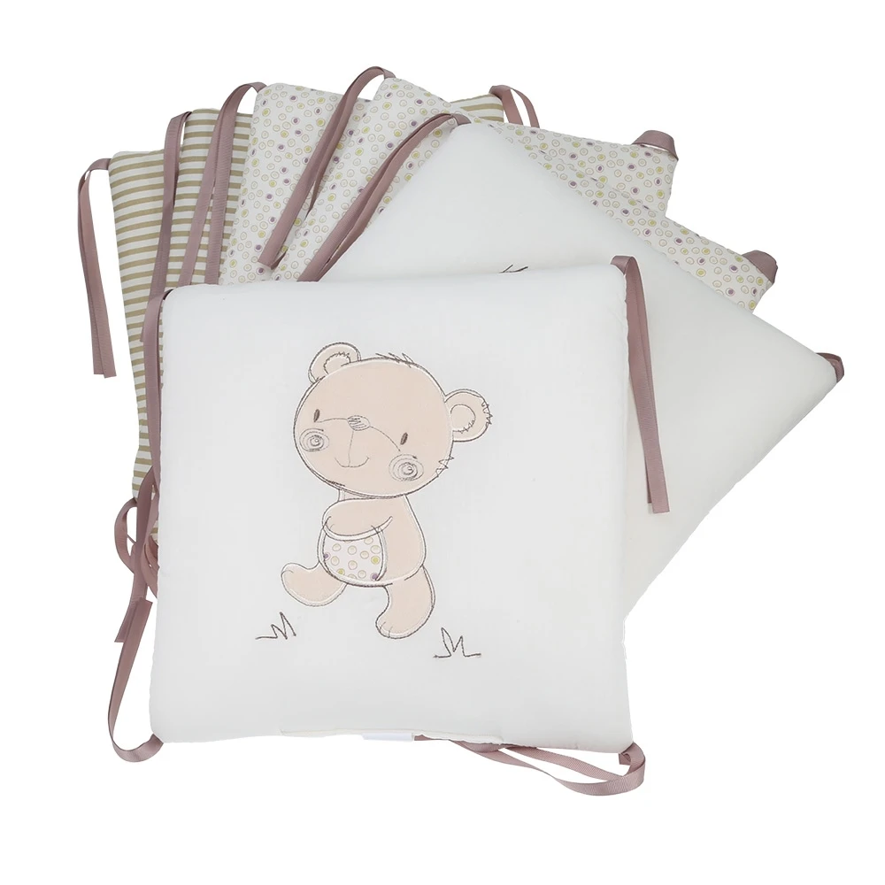 6pcsSet Baby Bed Bumper Comfortable Cartoon Printing Bumpers Bed Crib Infant Bumper Newborns Cot Protector Bedding Backrest (5)