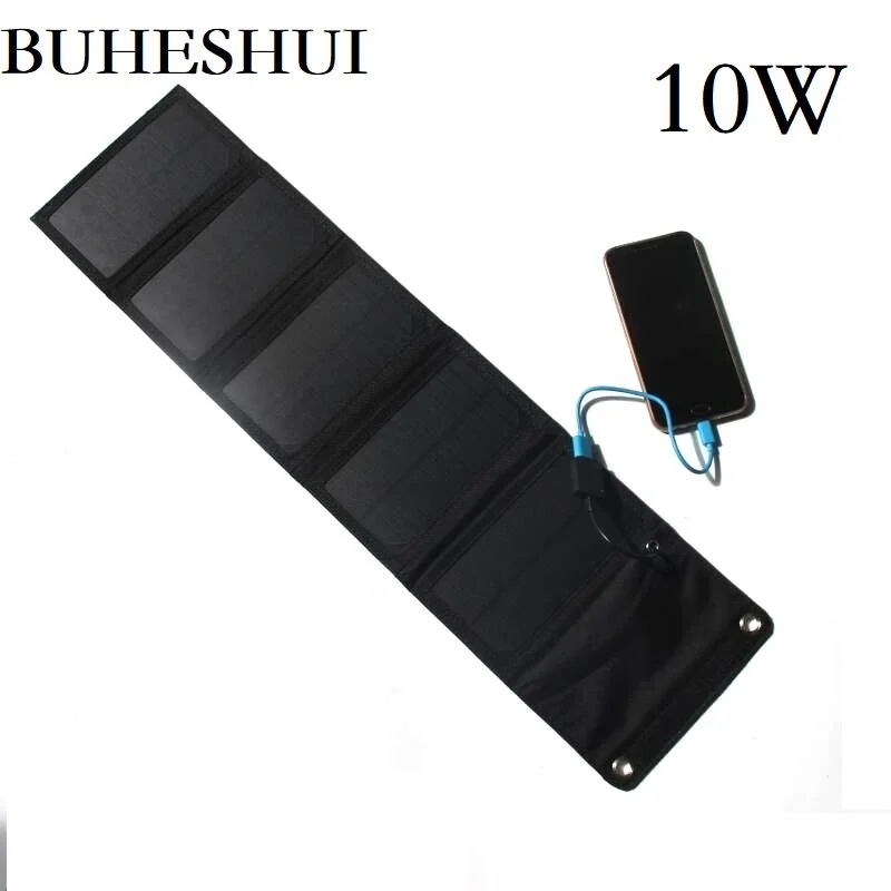 BUHESHUI 10 Вт 8 Вт 6 Вт портативное складное солнечное зарядное устройство для путешествий Водонепроницаемая Солнечная перезаряжаемая складная сумка