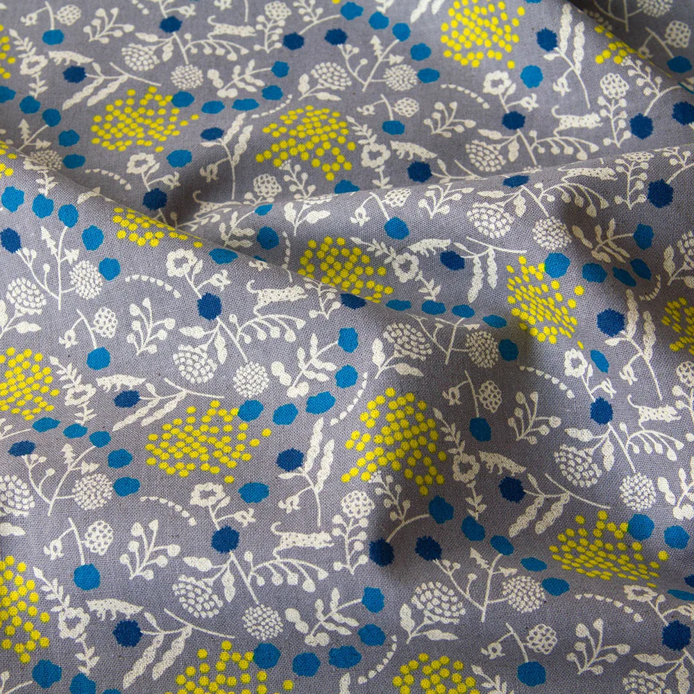 

50cm*110cm Japanese Cotton Linen Fabric Weight Light Echino By Etsuko furuya Sprout B