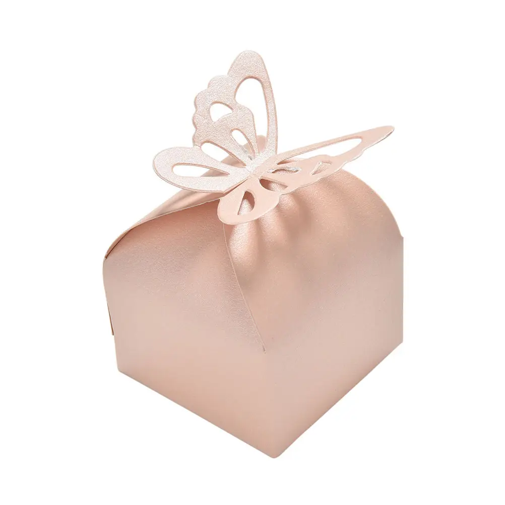 10 шт многоцветный коробка для свадебных сувениров и сумочка, милое Подарочная Конфета Коробки с бантом для свадебной церемонии, празднований дня рождения сувениры событие вечерние поставки - Цвет: pink