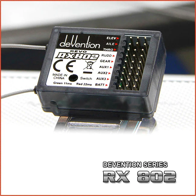 Walkera RX802 2 4 ГГц 8 канальный Радиоуправляемый приемник для Walker Devention Devo 8S цифровой