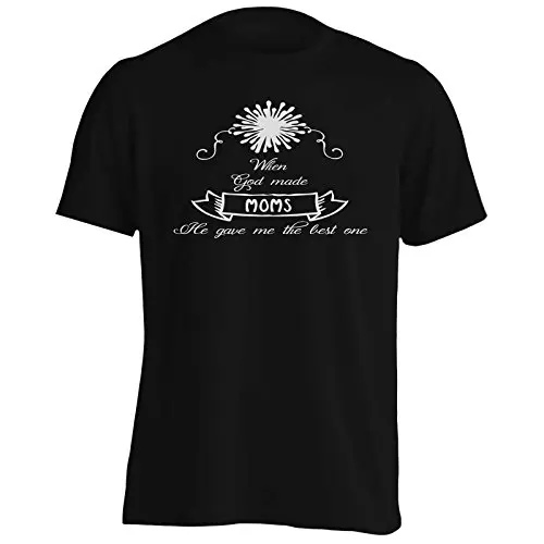 Когда Бог создал мам он дал мне Best один Для мужчин футболка Tee | Мужская одежда