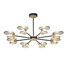 Круглый современный светодиодный светильник для гостиной, светильник ing AC110V 220 V, стеклянный светильник для столовой, светильник для спальни