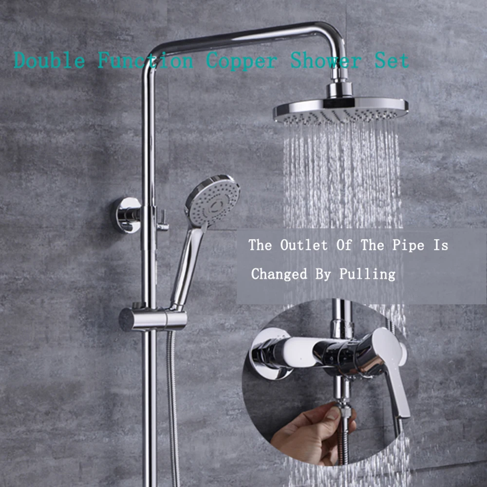 European Style Elevator Bathroom Shower Set OEM Double Function Shower