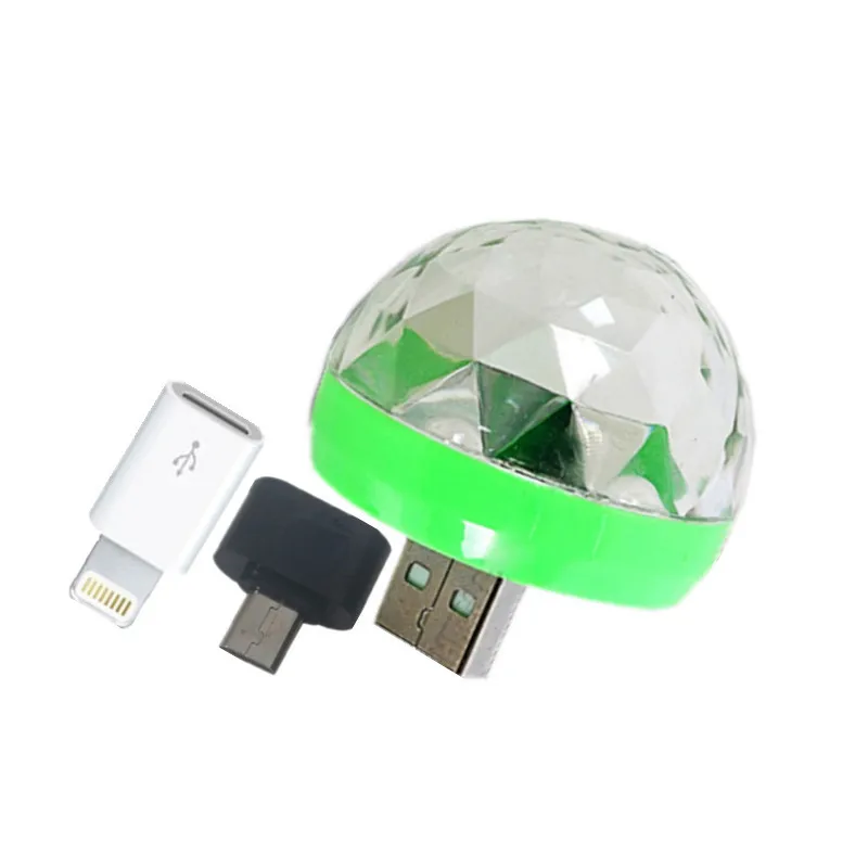 СВЕТОДИОДНЫЙ Автомобильный USB атмосферный свет DJ RGB мини цветная музыкальная