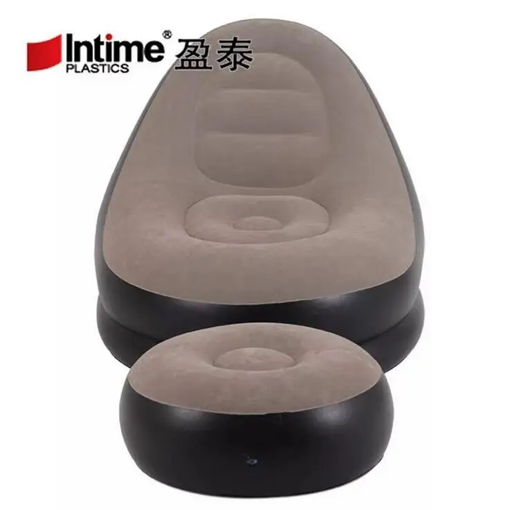 with stool set lounger sofa single balcony nap inflatablel sofa bed bedroom creative casual dorms lazy bean bag air chair
