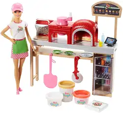 Оригинальные куклы Барби блондинка пицца шеф-повар и игровой набор мебели карьера Игрушки для девочек Кукольный дом аксессуары подлинные