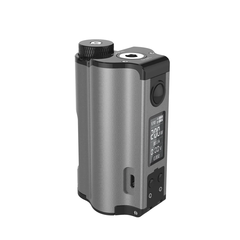 DOVPO Topside Dual 200 Вт Топ заполнение TC Squonk мод с 10 мл Squonk бутылка No 18650 Батарейный блок мод электронная сигарета VS drag 2/shogun - Цвет: Gun metal