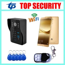 Good quality mobile wifi video door phone door bell RFID card remote control door access control wireless video door phone