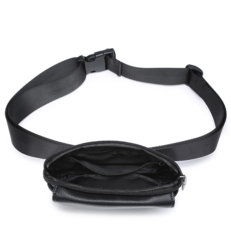 Fashion Women Waist Bag Black Ladies PU Leather Belt Travel Waist Packs Pouch Phone Bag Small bags Fashion Fanny Pack waist bag
