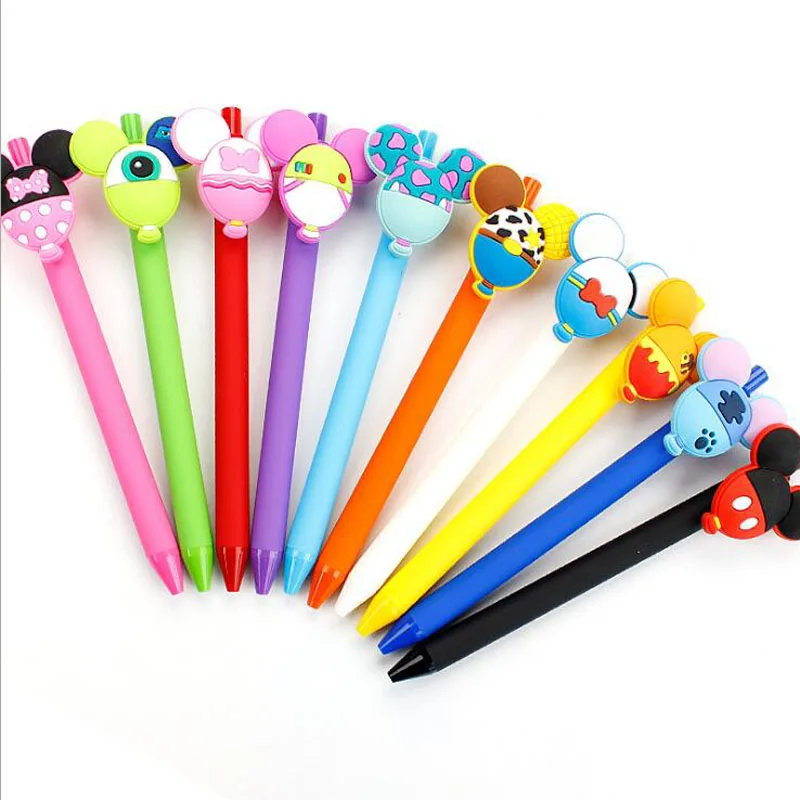 

6pcs/lot Cartoon animal balloon Gel Pen Kawaii 0.5mm Black Pen Kid Gift Papelaria Stationery Office & School Supplies WJ0369