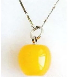 

5pc Lovely Yellow Apple Pendant and Necklace