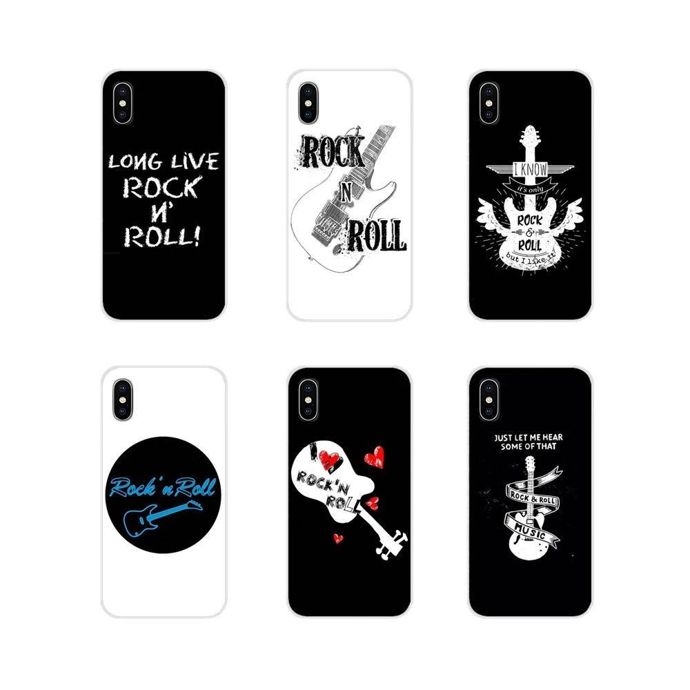 

For Apple iPhone X XR XS MAX 4 4S 5 5S 5C SE 6 6S 7 8 Plus ipod touch 5 6 Accessories Phone Cases Covers Rock N Roll Bands