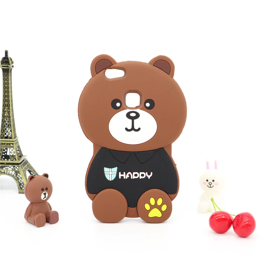 

Cute Cartoon 3D Happy Bear Phone Case Silicone Cover for Vivo Y51 Y55 Y66 Y67 Y69 Y75 Y79 Y85 V5 Lite Plus V7 V9 X9 X9S X20 X23