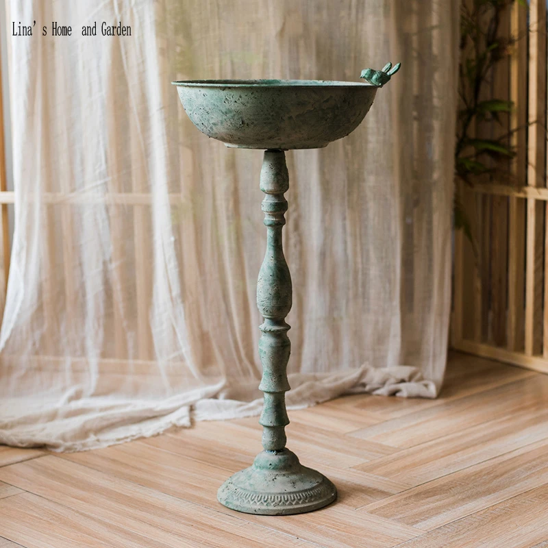 

bird feeder style antique retro metal handcraft decorative flower pots