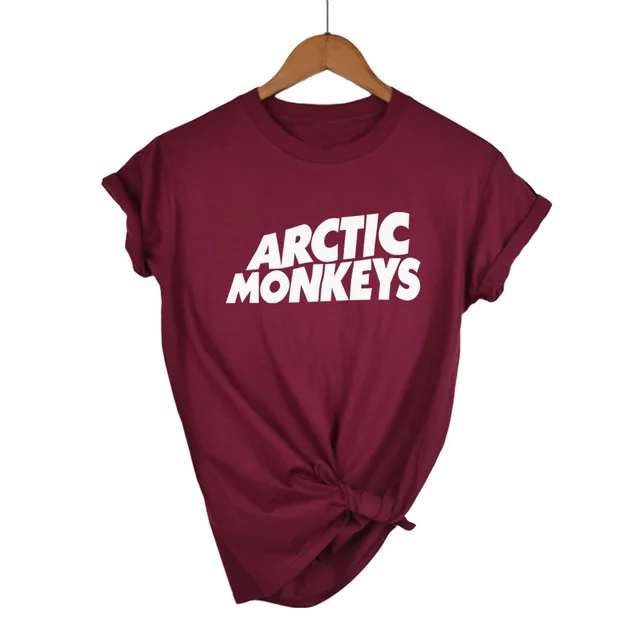 Футболка Arctic Monkeys Sound Wave, рок-группа, концертный альбом, высокая футболка, футболка унисекс, больше размеров и Color-A112 - Цвет: Wine Red-W