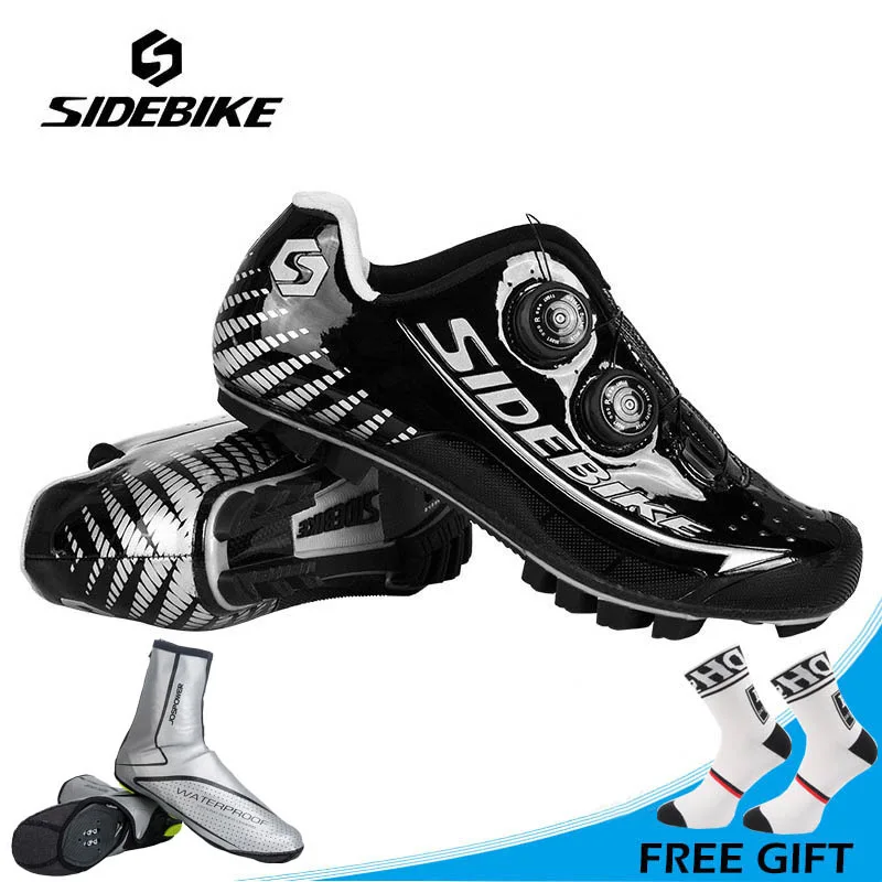 

SIDEBIKE Professional MTB Carbon Shoes Ultrlight Mountain Bike Shoes Auto-lock Waterproof Cycling Shoes Zapatillas Ciclismo