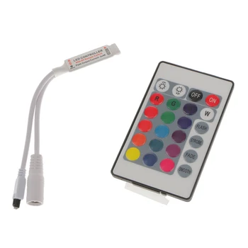 

LED Light Strips String Light RGB Remote Controller Dimmer , to DIY Lighting Mode DC12V, 24 Key
