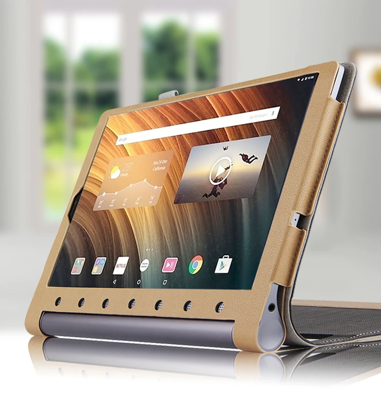 2017 Новый чехол-подставка из искусственной кожи для Lenovo YOGA Tab3 Plus/YT-X703F 10 1-дюймовый