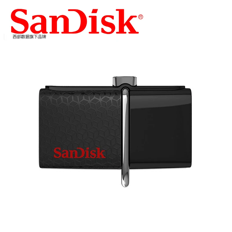 SanDisk Ultra Dual SDDD2 OTG USB флеш накопитель 64 ГБ 32 16 130 м/с накопители 3 0 PenDrives 128 Гб Поддержка