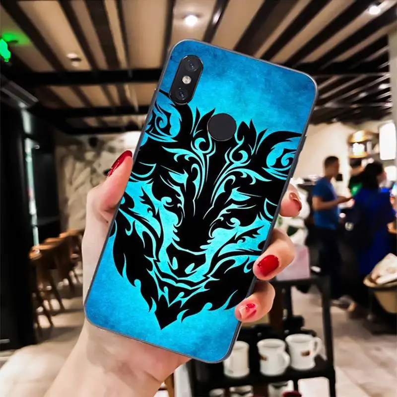 angry Animal wolf Face Pattern
