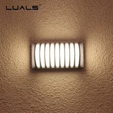 Роскошный сад открытый водонепроницаемый настенный светильник Современные Настенные светильники литой алюминиевый для патио Настенные светильники прихожей стены искусства светодиоидное освещение