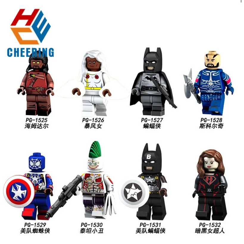 

PG8124 Single Sale Super Heroes Series Huntress Woman Spider-man Arkham Model Building Blocks For Best Children Toys Gift