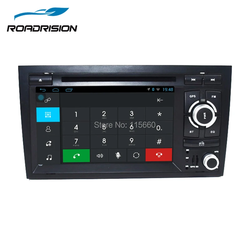 RoadRision 2Din автомобильный dvd плеер Android 6 0 для Audi A4 2002 2008 S4/Seat Exeo с Wifi GPS навигацией