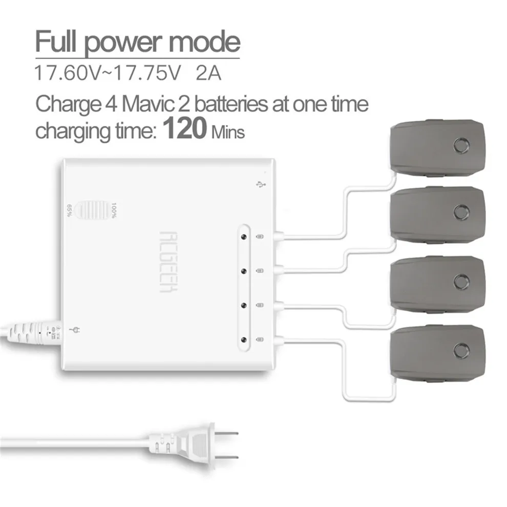 6 In 1 Battery Charger Smart Multi Battery Intelligent Charging Hub For DJI MAVIC 2 ProZoom Drone Remote Controller Accessories-2
