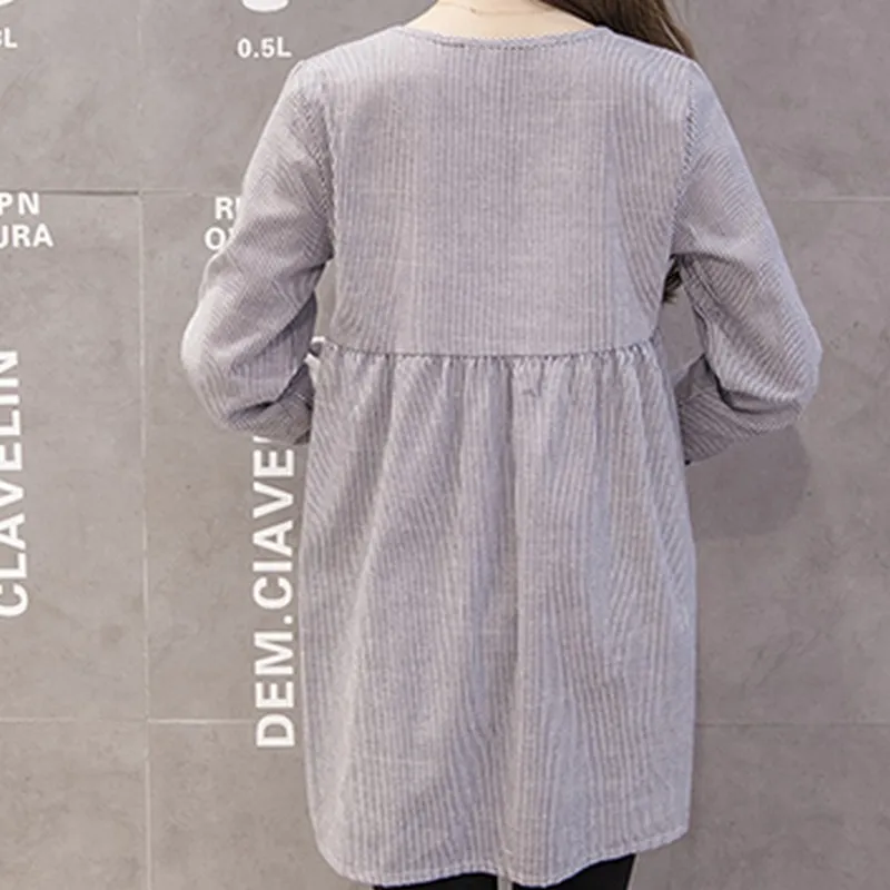 Camisas para mujeres embarazadas arco primavera manga larga embarazo Tops y blusas moda a rayas ropa de maternidad Casual M ~ XXL camisa Camisas para mujeres embarazadas arco primavera manga larga embarazo Tops y blusas moda a rayas ropa de maternidad Casual M ~ XXL camisa