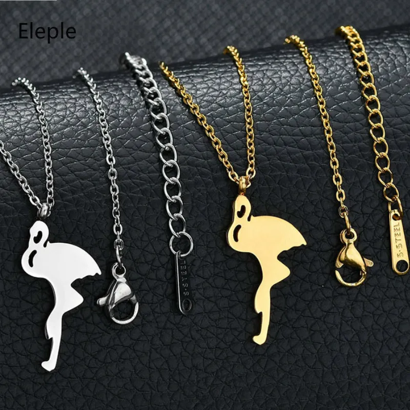 

Eleple Stainless Steel Animal Series Flamingo Ostrich Necklaces for Women Customized Fashion Jewelry Manufacturers S-N737