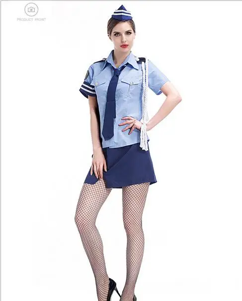 Sexy Police Women Costume Cop Outfits Adult Woman Policemen Cosplay 