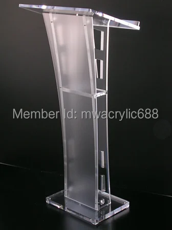 

Free Shipping Beautiful Easy Cheap Detachable Acrylic Podium Pulpit Lectern