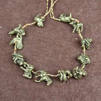 

Antique exquisite collection gifts decoration twelve pendant bronze Pendant