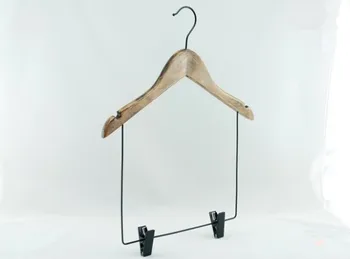 

[Free Shipping] Combo Antique Wooden Hanger with Clips for Suits (12 pieces/ lot)