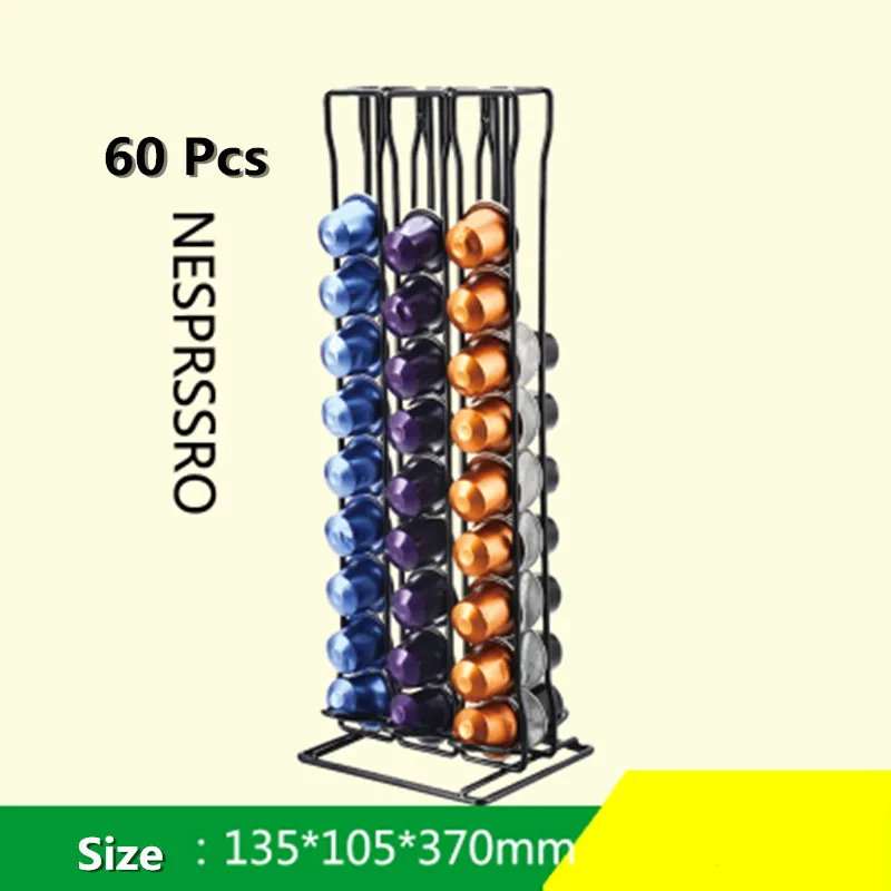 24/36/40 шт металлический черный капсулы Кофе Держатель подставка под Съемный держатель Органайзер Хранение кофейных капсул полка Кофе посуда - Цвет: Сливовый