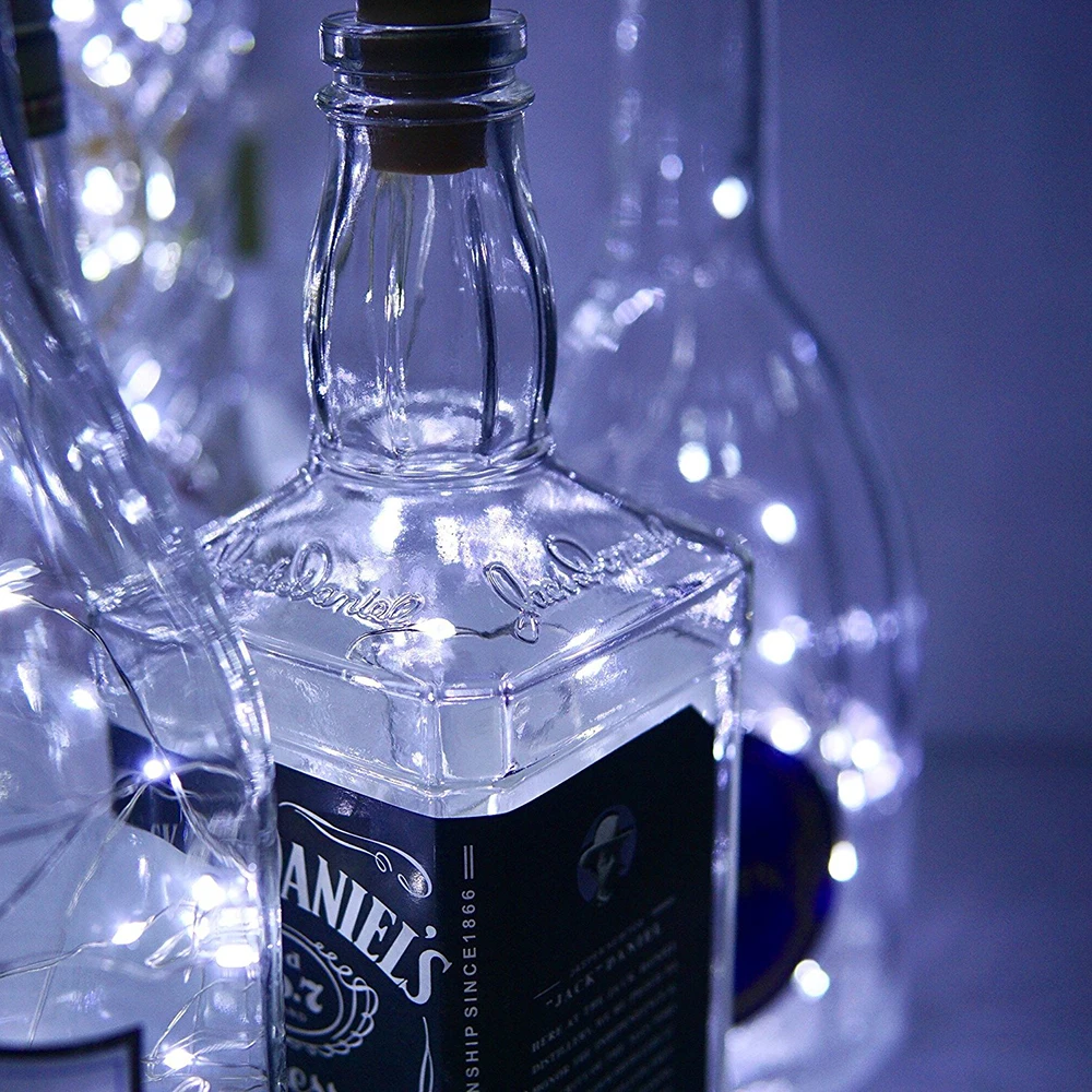 6pcs Wine Bottles String Lights Fairy Light LED Bottle Cork Light LED String Light Home Garland Fairy Party Decoration D40