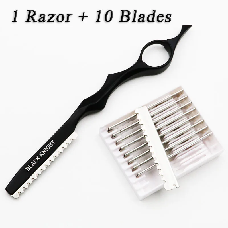 razor blade cutting hair