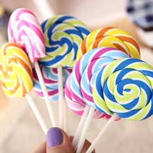 Random Cute Kawaii Cartoon Lollipop Rubber Erasers for Kids Lovely Creative Stationery Gift Wholesale Free shipping