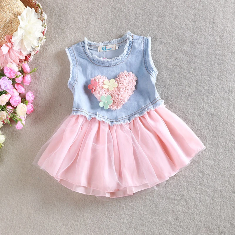 LOWEST PRICE Baby Kids Girl Lace Flower Heart Tutu Dress ...