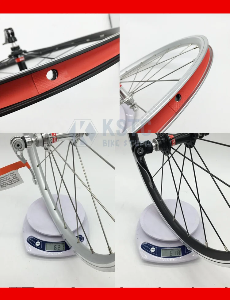 Flash Deal P8 20 inch 406 wheel set Ultralight modified wheel set 2 bearing 74mm Front wheel set folding bike wheels 5