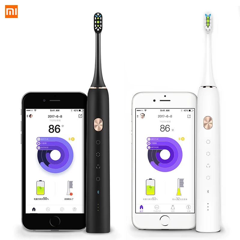 

Xiaomi Soocare X3 X3S Soocas Electric Tooth Mi Brush Smart Bluetooth Waterproof Fast Charging Android iOS APP Remote Control